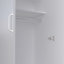 Armoire, armoire à deux portes, deux tablettes, tringle