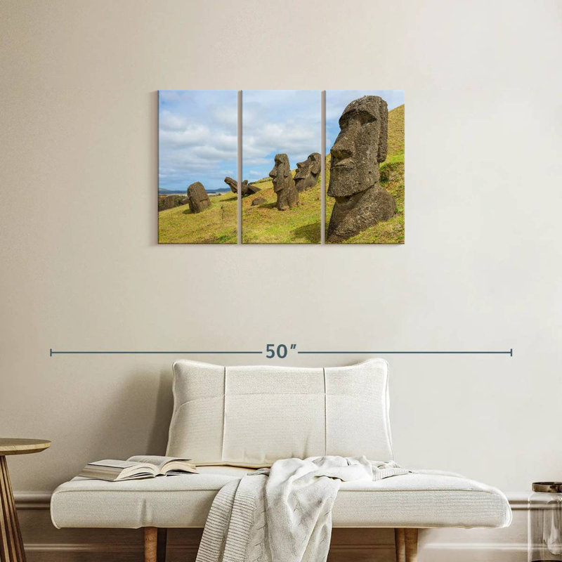 Moeurs de camion à Rano Raraku, H 20 po x l 33 po