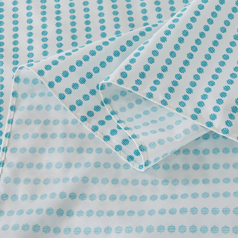 Jodeci Dots Coverlet, Blue, Twin Coverlet + 1 Queen Pillow Sham