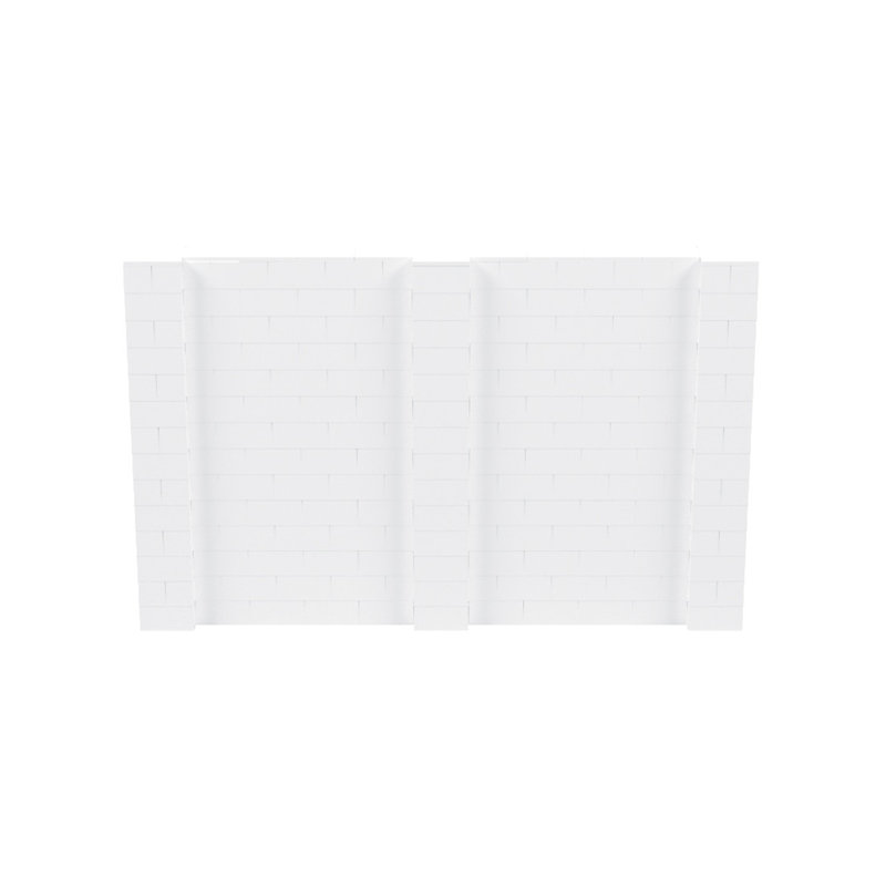 Ensemble mural de blocs géants 7 'T, H 84 po x l 132 po x P 12 po, Blanc