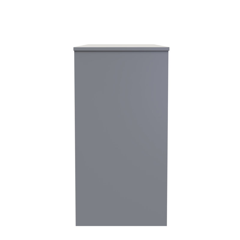 Besian 3 Drawer Desk  (Ready Assembled), Dusk Grey
