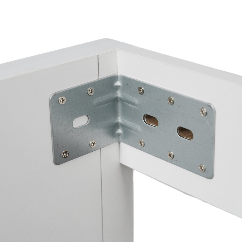 Ensemble de meuble-lavabo 24 po avec lavabo, design moderne avec espace de rangement, Blanc