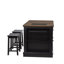Îlot de cuisine avec 2 tabourets Posie-1243162805