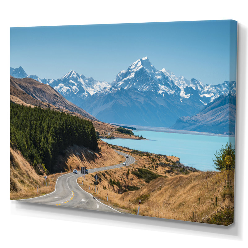 " Adventure Road In Alaska ", Wrapped Canvas, 24" H x 32" W x 1" D