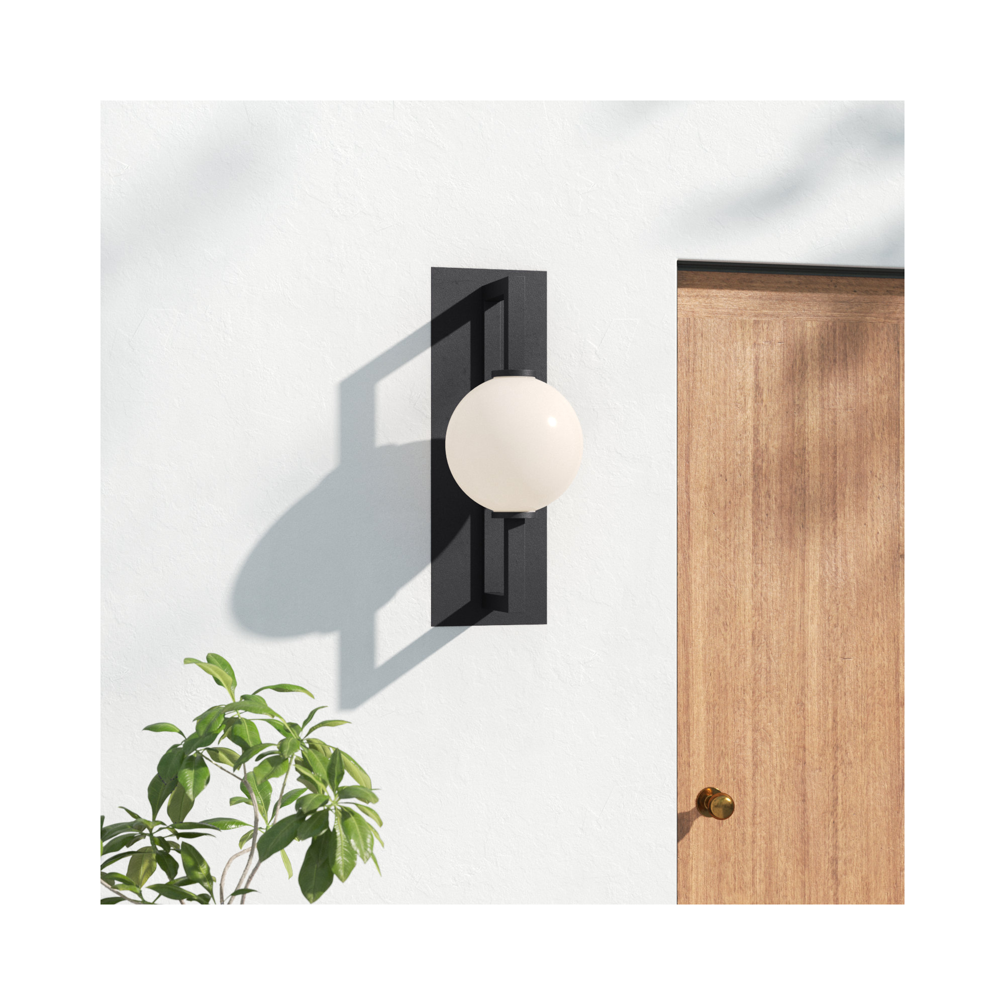 Sairy Single Light Outdoor Wall Light, 29.5" H x 10" W x 13" D