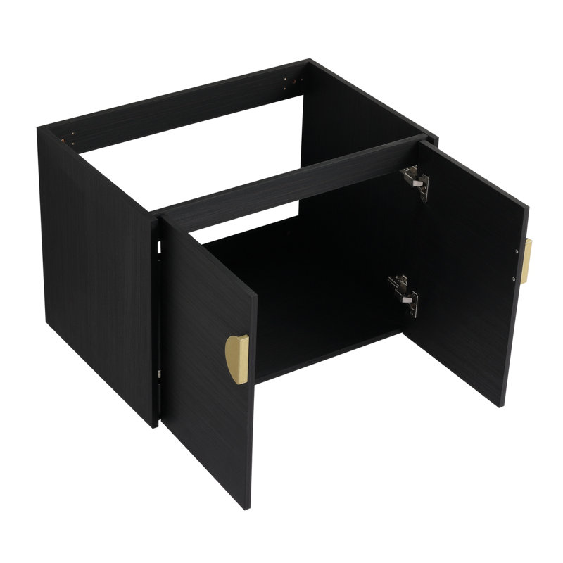Meuble-lavabo simple 27,89 po avec plateau en céramique Sheelagh