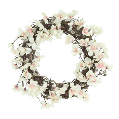 21'' Butterfly Magnolia Wreath