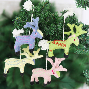 Star Babies Wool Felt Ornaments (Set of 4) The Holiday Aisle