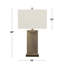 Ensemble de 2 lampes de table en métal 26 po Cardentey