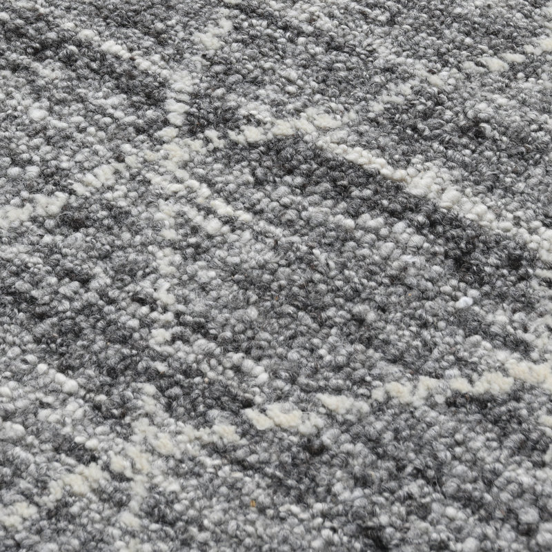 Tapis gris en laine Hastings, Rectangle de 5 pi x 8 pi