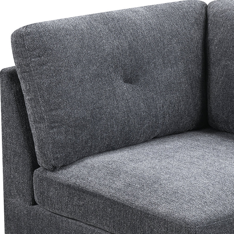 2 pièces modulaire en frêne, chaise en chenille, fabrication à structure en bois