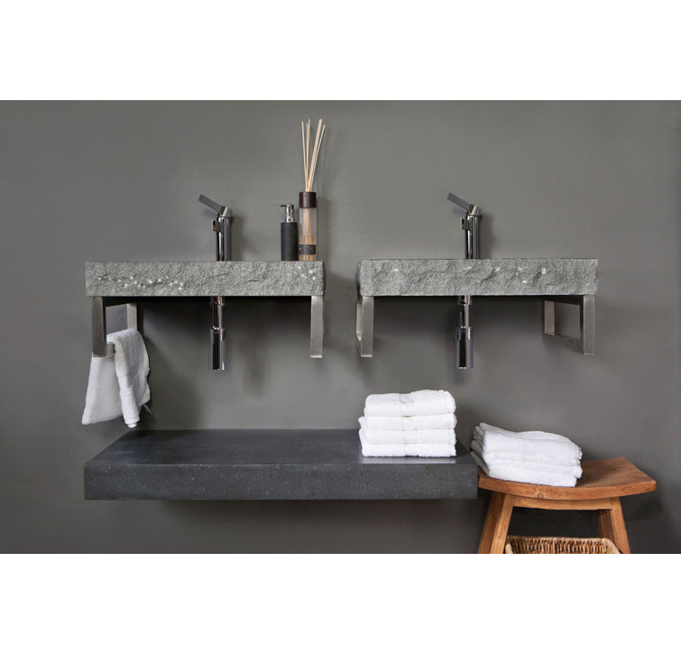 Abibat 60Cm Single Bathroom Vanity Top in Honed with Sink