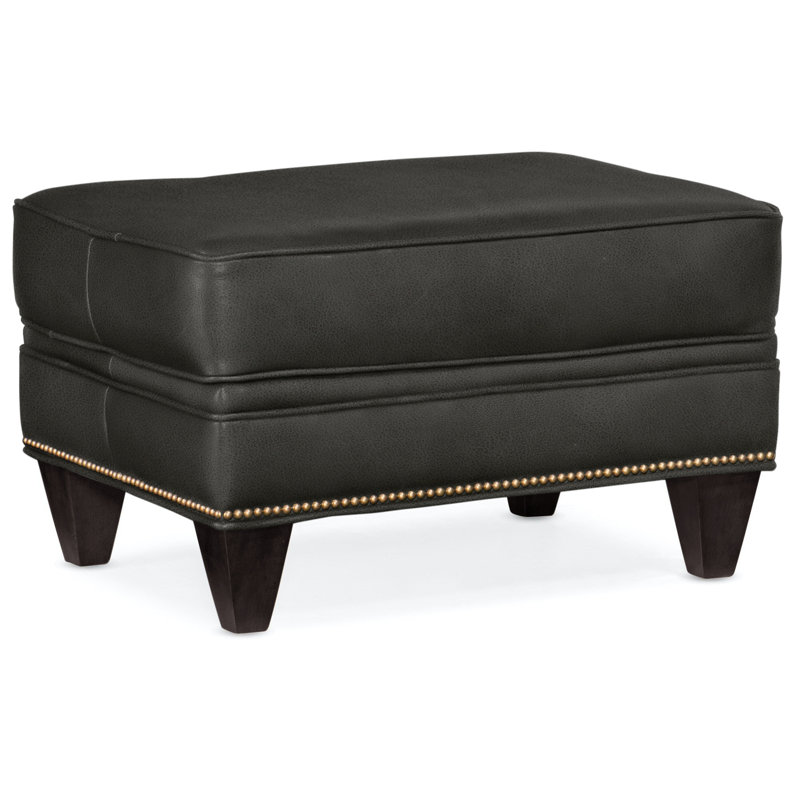 Reddish Ottoman, French Natural, Plantation, Rio Mineral Genuine Leather