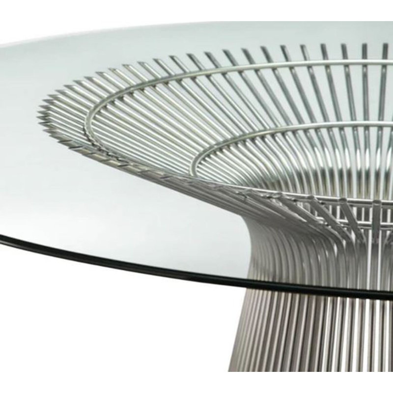 Table de salle à manger Fonseca, Chrome