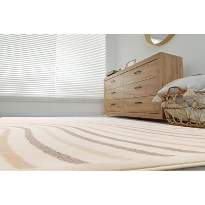 Tapis beige crème Fresno