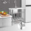 Lavabo autoportant commercial avec robinet