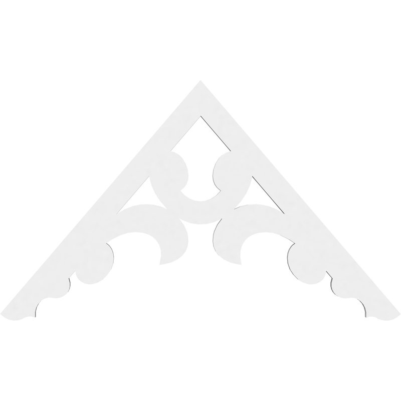 Gable en PVC de qualité architecturale Vienna, 36 po x 21 po x 1 po, 14 / 12, Plastique