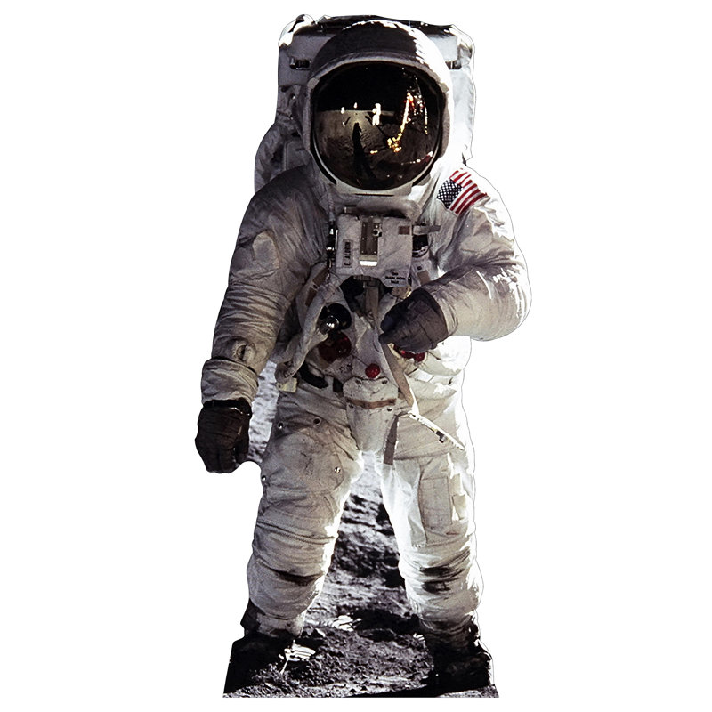 Accroche en carton astronaute