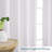 White Curtains 54 Inch Length 2 Panels, Faux Linen Textured Semi Sheer Light Filtering Soft Airy Rod Pocket Window Treatment Drapes, 30Wx54l Inch, Set Of 2
