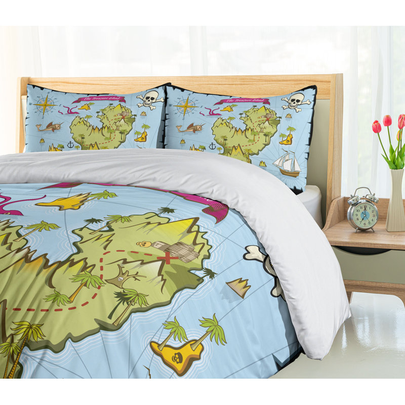 Quilt Set, Queen Duvet Cover + 2 Standard Shams
