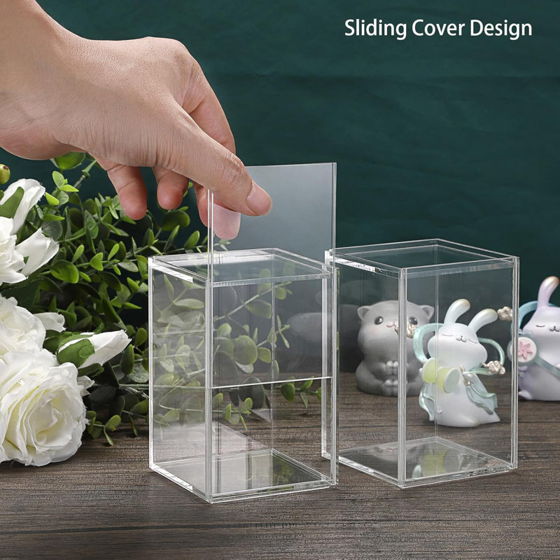 2-pack Clear Acrylic Display Cases