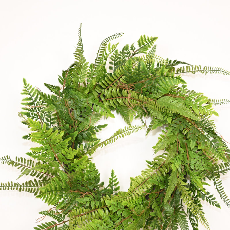 Couronne de verdure de fougère bohémienne 24 po