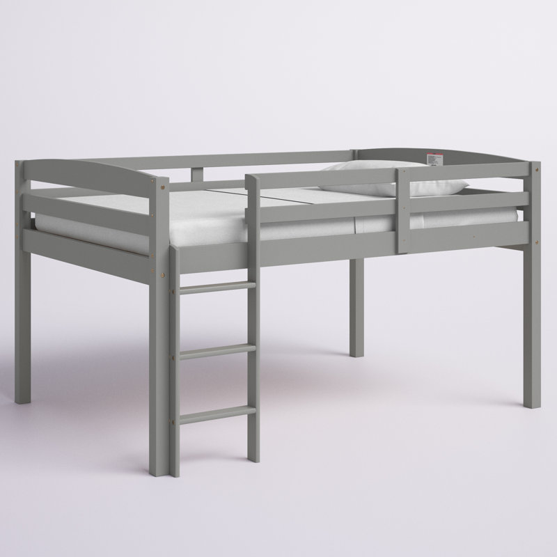 Alique Kids Loft Bed, Full, Gray