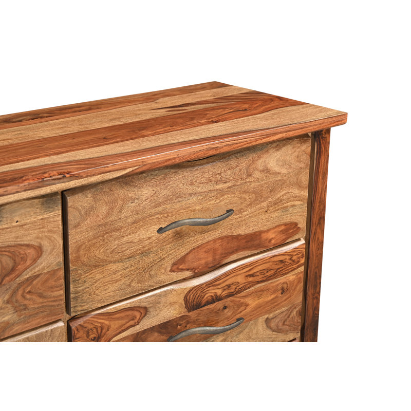 Commode double 6 tiroirs Chaliyah, Natural