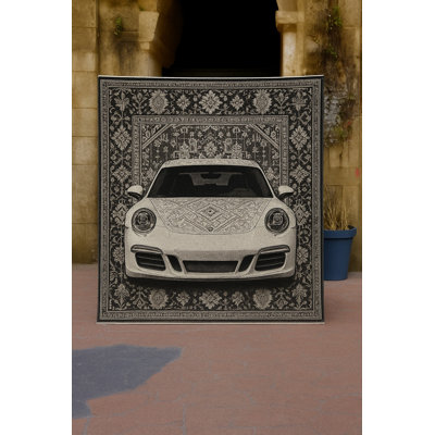 Tapis beige tissé à l'envers Mosso
