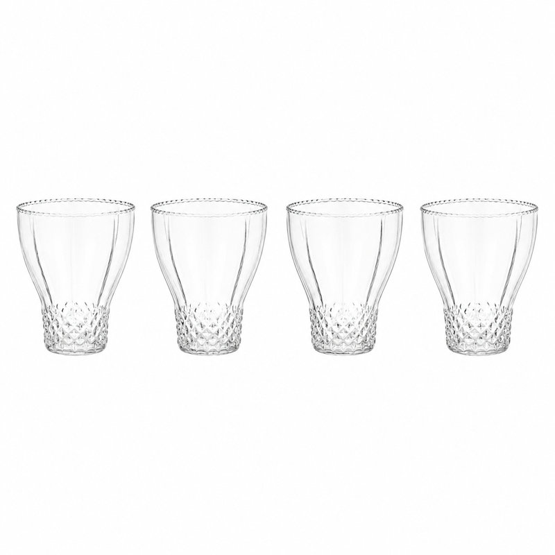 Ruffle Bell Glass, Set of 4