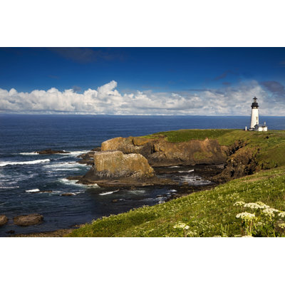 Lighthouse by the Sea 1 Piece Wrapped Canvas Wall Art