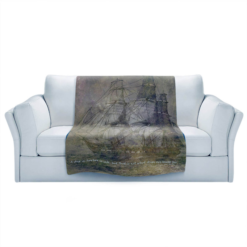  Couverture douce en sherpa, 51 po x 60 po, Brun