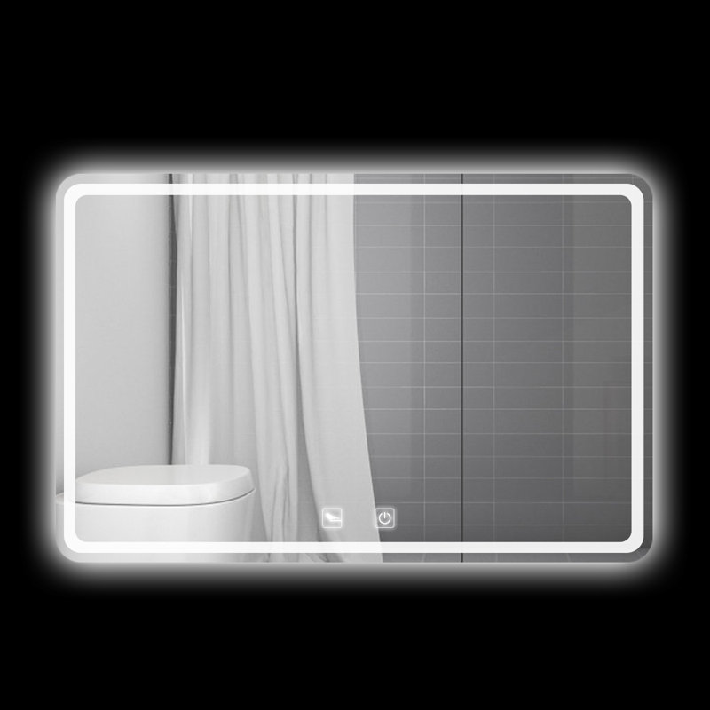  24'' x 32'' LED Bathroom Vanity Mirror, Anti-fog, Frameless Rectangle Wall Mounted Mirror, 24" x 32" 