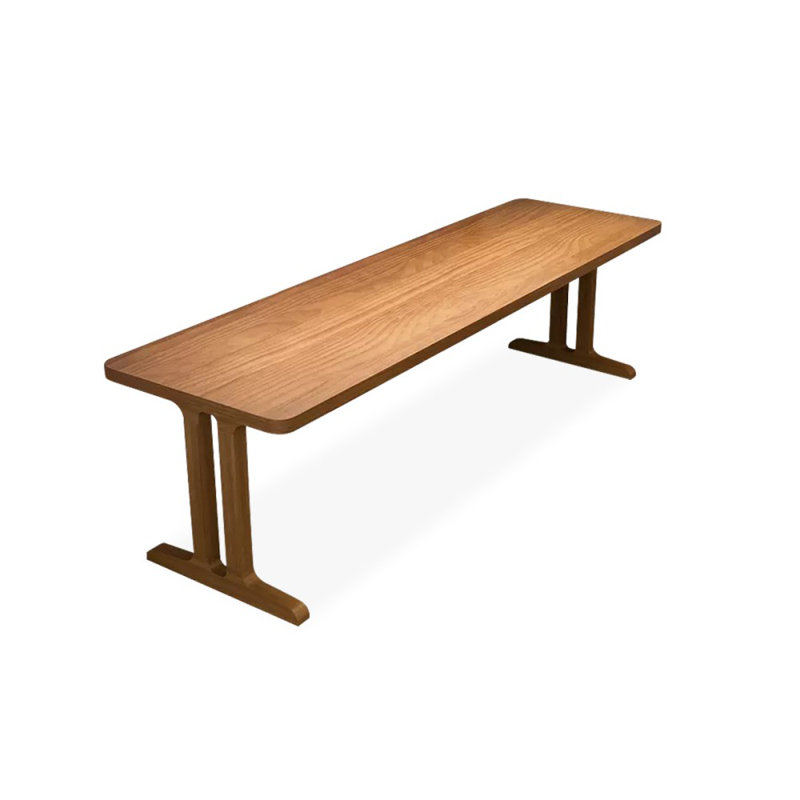 Bureaux rectangulaires en bois massif brun, H 29,53 po x l 86,61 po x P 27,56 po