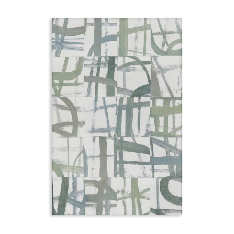 Toile contemporaine Harmony Linear, design par Hannah Dawson, H 36 po x l 24 po