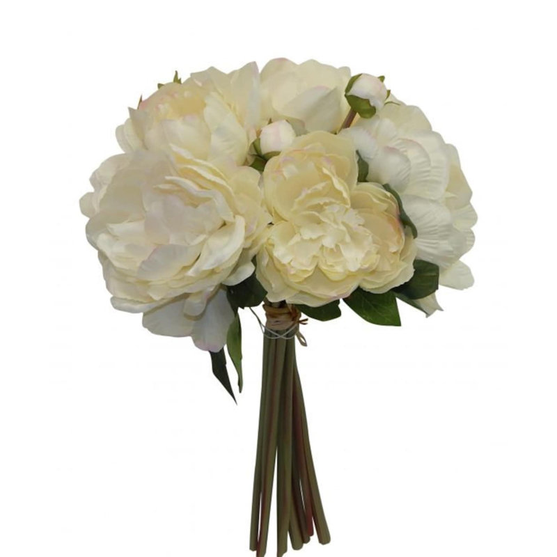 Silk Peony Arrangement, Cream