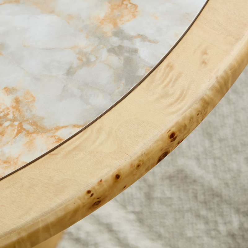 Ensemble de tables basses irrégulières, Natural+white / Natural