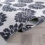 Tapis intérieur antidérapant lavable à la machine à motif floral anthracite-425988330-425988339