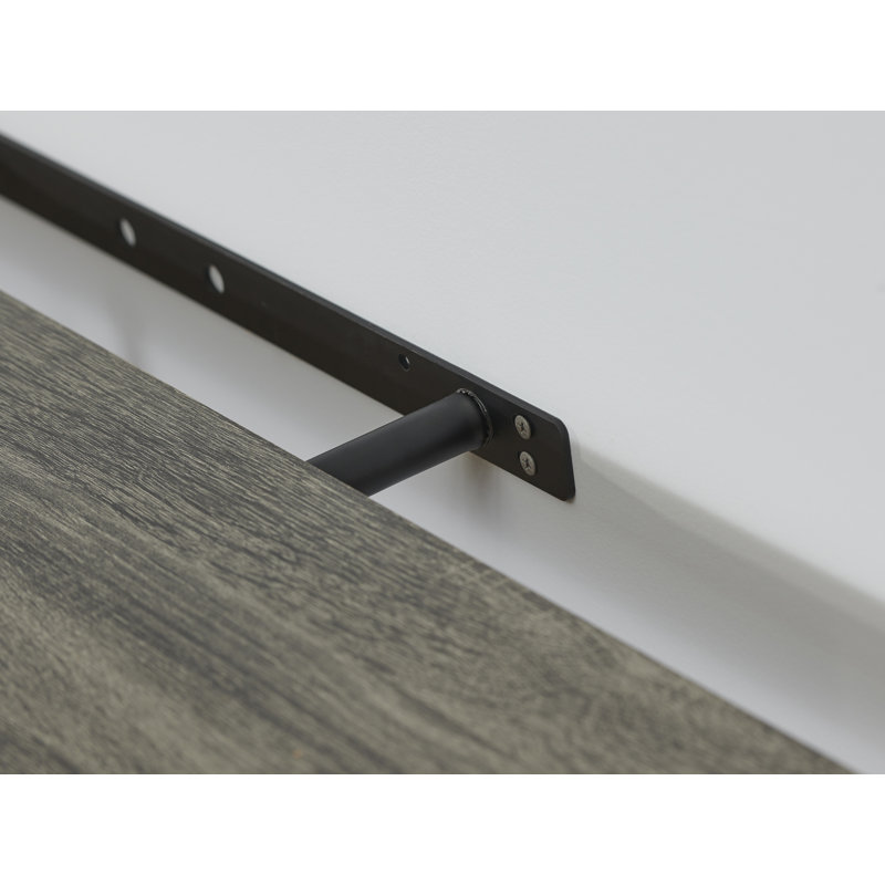 Tablette flottante Drumheller, Chêne cendré, H 1,5 po x l 24 po x P 10 po