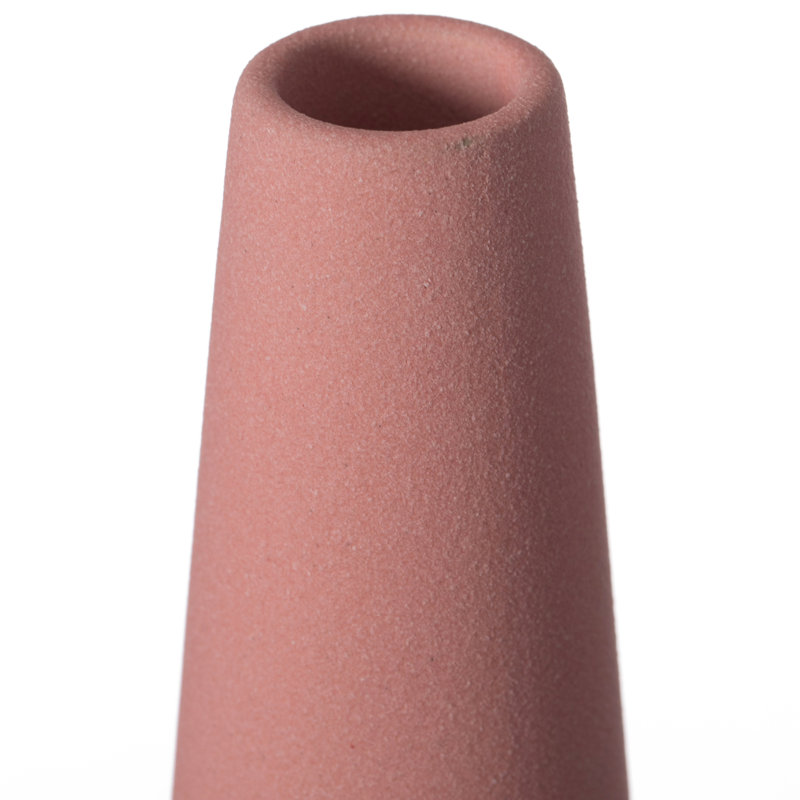 Tanyha 8-Inch Slim Cone Ceramic Vase – Modern Decorative Centerpiece, Minimalist Flower Holder - Elegant Accent for Living Room, Office, Bedroom, Entryway, or Bathroom Decor