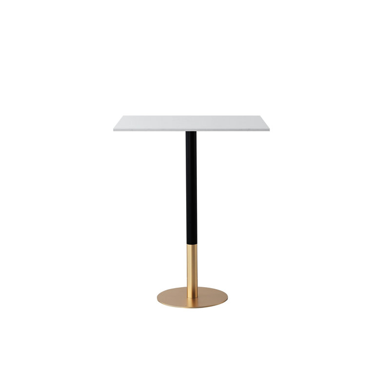 Doris Pub Table, 39.5"H x 31.5"L x 27.6"W, White