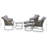 Detrick 4 - Person Patio Conversation Set with Cushions
