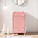 18" Freestanding Small Bathroom Vanity Base Only, Sink Not Included, Decorative Wavy Edge