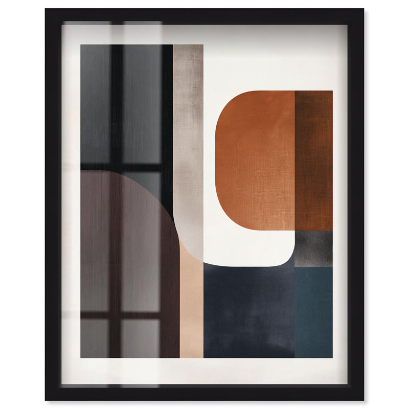 «Mid-Century» par Art Remedy, H 21 po x l 17 po, Noir