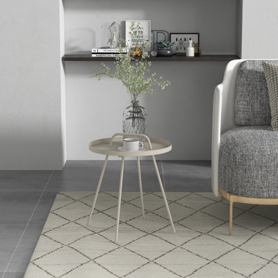 Table d'appoint en acier inoxydable Gurtrude