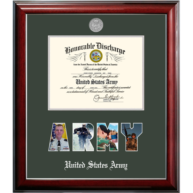 Army Discharge Classic Picture Frame, 8.5" x 11"