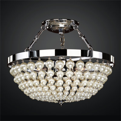Willard Pearl Bead Semi Flush Mount