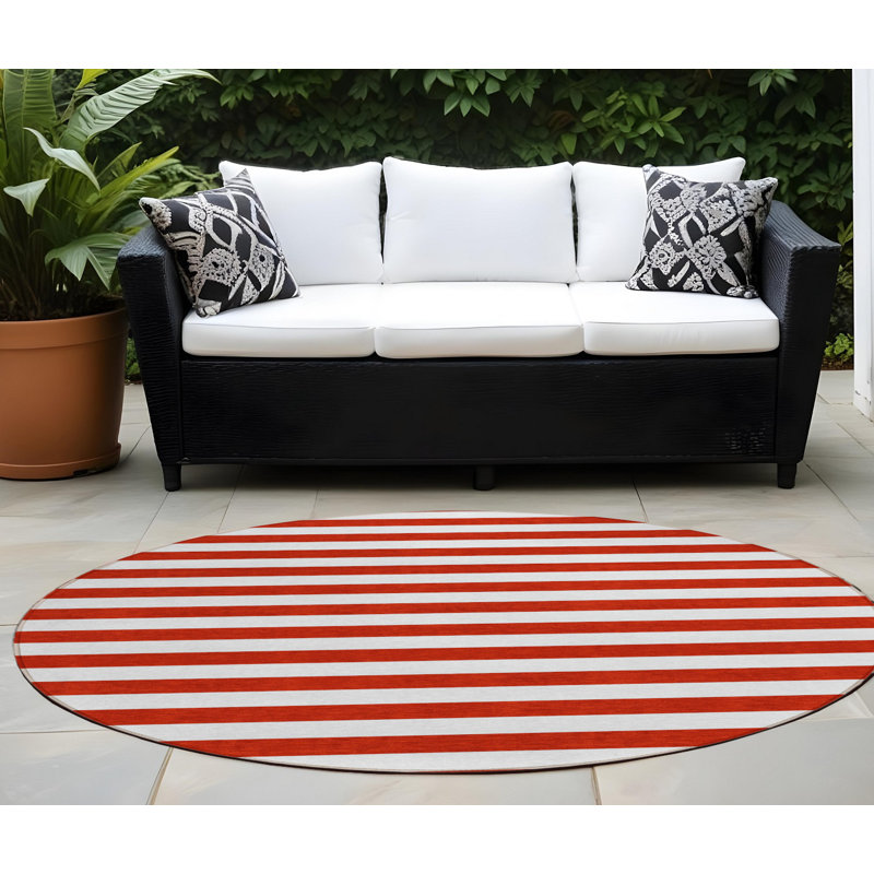 Tapis extérieur rond 8 po