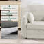 Fauteuil d'appoint moderne en velours côtelé, siège unique avec accoudoirs-1641344265