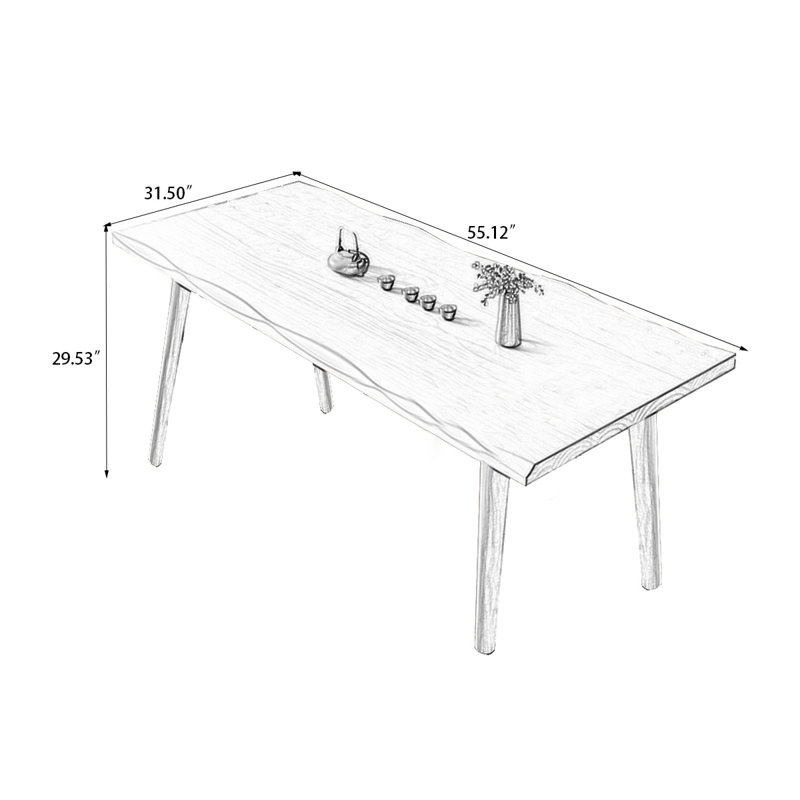 Table de salle à manger 70,87 po, H 29,53 po x L 55,12 po x l 31,5 po